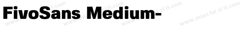 FivoSans Medium字体转换